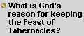 The Feast of Tabernacles